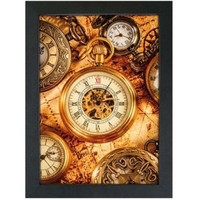 CROWN Klikramme med 33mm aluminium fladprofil, sort - 70x100 cm