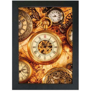 CROWN Klikramme med 33mm aluminium fladprofil, sort - A0