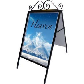 Antique Gadeskilt - 50x70 cm - sort