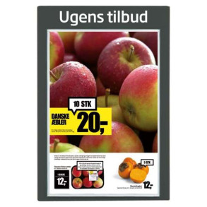 Info Modul tavle i plastik med APET frontplader, koksgr - 1xA1